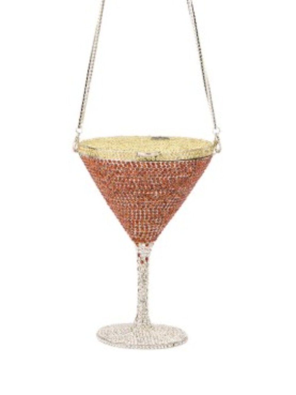 NIB AKIRA Espresso Martini Please Bling Rhinestone Jeweled Handbag Purse Clutch